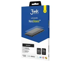3mk NeoGlass Samsung Galaxy A22 5G černá / Hybridní sklo / 0,3 mm / Odolné proti prasknutí