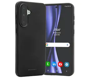 Mercury Soft pouzdro pro Samsung Galaxy A56 černá / Pouzdro / TPU / Matný povrch