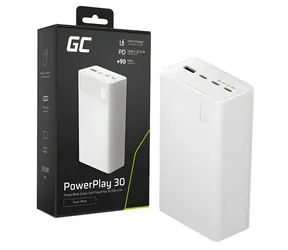 Powerbanka 30 000 mAh bílá / Powerbanka / 22,5 W / 4x port
