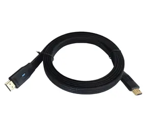 Kabel HDMI 2.1 plochý černá / Kabel HDMI / 3 m