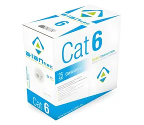 Instalační kabel U/UTP Cat6 305 m / Síťový kabel / plný vodič / PVC plášť