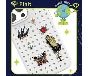 Pinit Tattoo Pin vzor 2 / Ozdobné špendlíky na pouzdro Pinit Case / sada 6 ks
