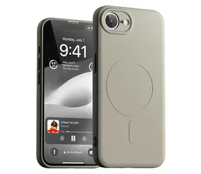 Mercury Semi-Silicone MagSafe iPhone 16e/17e kamenná / Pouzdro / Silikonové / MagSafe