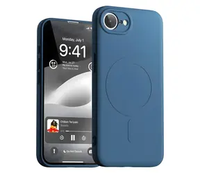 Mercury Semi-Silicone MagSafe iPhone 16e/17e modrá / Pouzdro / Silikonové / MagSafe