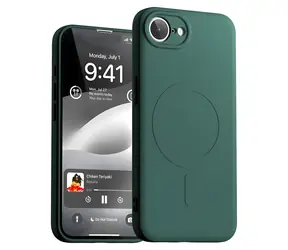 Mercury Semi-Silicone MagSafe iPhone 16e/17e zelená / Pouzdro / Silikonové / MagSafe