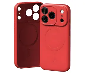Mercury Semi-Silicone MagSafe iPhone 17 Pro červená / Pouzdro / Silikon a mikrovlákno / MagSafe