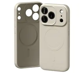 Mercury Semi-Silicone MagSafe iPhone 17 Pro Stone / Pouzdro / Silikon a mikrovlákno / MagSafe