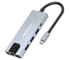 USB-C hub 5v1 PD 100W / USB-C hub / HDMI 4K / 2x USB-A / RJ45