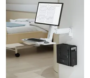 MC-116 B černá / Držák PC skříně / Pro pracovní stůl