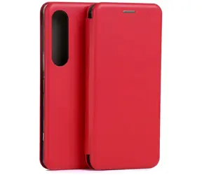 Beline Book Magnetic Sony Xperia 1 VI červená / Pouzdro typu kniha / Magnetické zavírání / Přihrádka na kartu