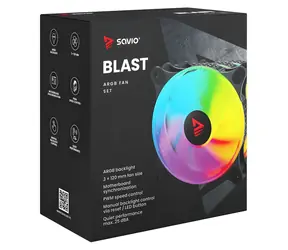 BLAST 120mm ARGB / Ventilátor / 120 mm / ARGB podsvícení / 3-pin 5V + 4-pin 12V