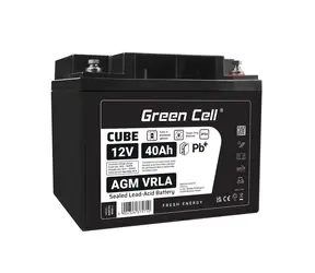 Green Cell AGM VRLA 12V 40Ah / Olověný akumulátor / IP54