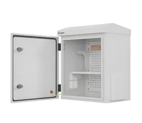 10" nástěnná rack skříň IP55 šedá / Nástěnná skříň / hermetická / 320x220x400 mm / montáž na zeď/sloup