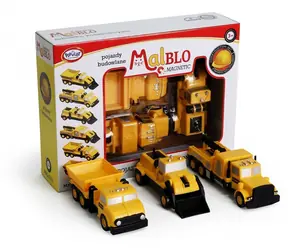 MalBlo Magnetické stavební vozidla / Stavebnice / Magnetická