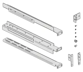 Ever Rack kit pro UPS 600-1000 mm stříbrná / Montážní sada / Rack 19"