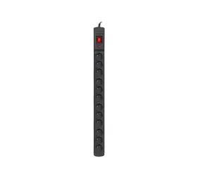 Armac M12/16A Rack 19" černá / Rozvodný panel / 12 zásuvek / 16A / 1,5 m kabel