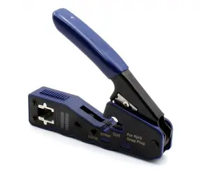 Krimpovací kleště RJ45 8P8C / Konektorovací nástroj / pro průchozí konektory / kat.5e/6
