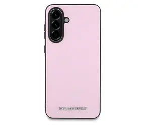 Karl Lagerfeld Saffiano Metal Logo růžová / Zadní kryt / pro Samsung Galaxy A56 / Saffiano kůže