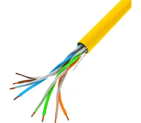 UTP kabel Cat5e LCU5-12CU-0305-Y žlutý / Instalační kabel / drát CU / 305 m / 100 MHz / AWG24