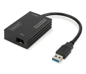 Digitus USB-A - RJ45/SFP / Síťový adaptér / Gigabit Ethernet / 1 Gbps / RTL8153