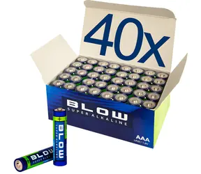 Alkalická baterie AAA LR03 Super Alkaline 40 ks / Baterie / Mikrotužková / Jednorázová