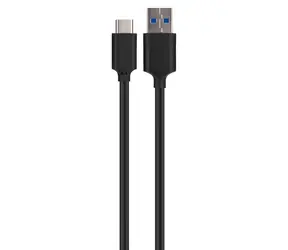 Xqisit USB-A - USB-C kabel černá / Kabel / USB 3.1 / 1 m