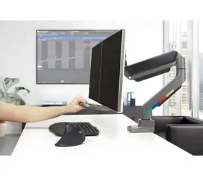 Kensington Rameno pro dva monitory SmartFit šedá / Rameno pro 2 monitory