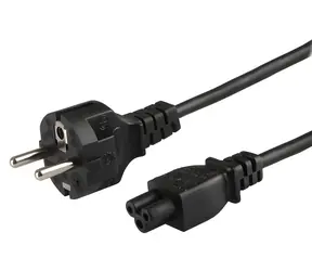 Napájecí kabel CL-81 / Napájecí kabel / IEC C5 (trojlístek) / 1,8 m / 10 ks