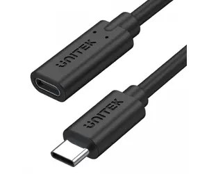 Unitek C14086BK-1M / Prodlužovací kabel USB-C / USB 3.2 Gen 2 / 10 Gbps / 4K / PD 100 W / 1 m