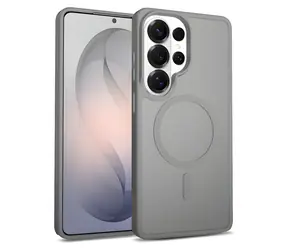 Crong Hybrid Matte Magnetic šedá / Ochranný kryt / Samsung Galaxy S26 Ultra / MagSafe
