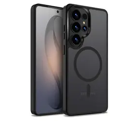Crong Hybrid Matte Magnetic černá / Ochranný kryt / Samsung Galaxy S26 Ultra / MagSafe