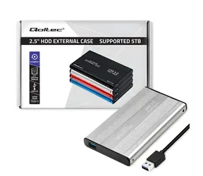 Externí box pro 2,5" HDD/SSD stříbrná / Box / SATA III / USB 3.0
