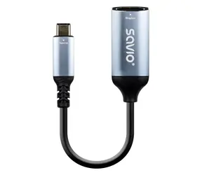 AK-78 USB-C (M) - HDMI (F) hliníkový / Adaptér / DP Alt mód / 4K / 60Hz