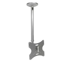 Maclean MC-504A stříbrná / Stropní držák pro TV / 23-42" / nosnost 30 kg / vzpěra 50-85 cm
