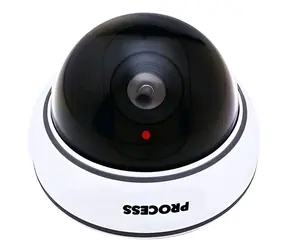 Atrapa bezpečnostní kamery DC2300 / Atrapa kamery / kopulovitá / blikající LED