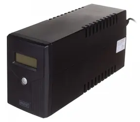 Digitus UPS Line-Interactive 600VA/360W / Záložní zdroj UPS / 1x12V/7Ah / AVR / 2x Schuko / USB / RJ11 / LCD