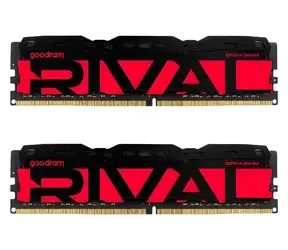 GOODRAM RIVAL Radiant červená / Operační paměť / 32 GB (2x16 GB) / DDR4 / 3200 MHz / CL16 / DIMM