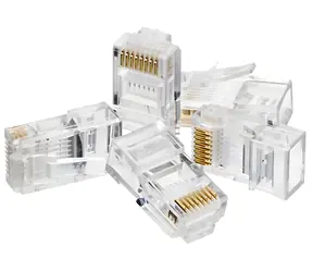 UTP konektor RJ45 / Konektor / cat. 5e / drát / 100 ks