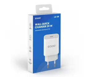 LA-09 Síťová nabíječka 20W / USB-C / QC 3.0 & PD 3.0