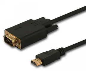 HDMI (M) - VGA (M) CL-197 černá / Kabel / M/M / 1,8 m / High Speed HDMI
