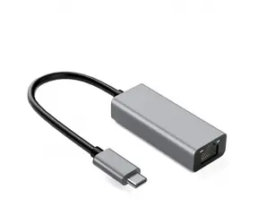 USB-C na RJ45 síťový adaptér / Síťový adaptér / 10/100/1000 Mbit/s / hliníkové tělo