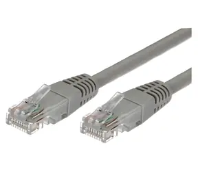 UTP patch kabel RJ45 1m šedý, balení 10 ks / Patch kabel / UTP / Cat.5e