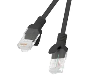 Lanberg UTP CAT5e 2m černá 10-pack / Patch kabel / RJ45-RJ45 / Fluke Passed