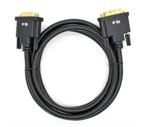 Kabel DVI-D (M) - DVI-D (M) 24+1 černý, pozlacený / Video kabel / 1,8 m / Full HD