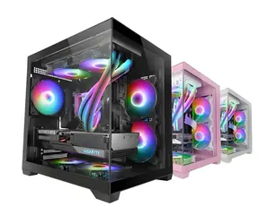 Tacens MARS MC-VIEW2 černá / Počítačová skříň / Mini Tower / mATX / Mini-ITX / tvrzené sklo / RGB podsvícení