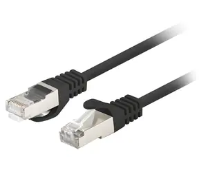 Patch kabel Cat6 FTP černý 0,5 m 10 ks / Patch kabel / RJ45-RJ45 / Fluke Passed