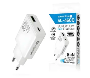 SC-460Q GaN nabíječka 45W / Nabíječka / USB-C / QC3.0