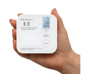 Detektor oxidu uhelnatého s LED signalizací / Detektor oxidu uhelnatého / alarm 85 dB / 230 V