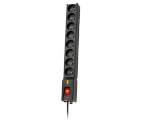 LXA 816 3L černá / Přepěťová ochrana / 3 m