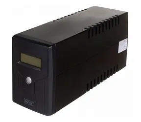 Digitus Line-Interactive LCD Basic / Záložní zdroj UPS / 600VA/360W / AVR / 12V/7Ah / 2x Schuko CEE 7/3